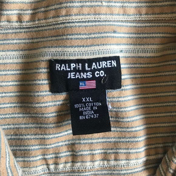 Vintage Mens 2XL Ralph Lauren Polo Jeans Co Shirt - Picture 5 of 5